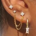 Star Crystal Stud Earrings