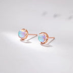 Women's Moonstone Stud Earrings