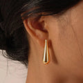 Fine Teardrop Stud Earrings