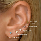 Birthstone Stud Earrings
