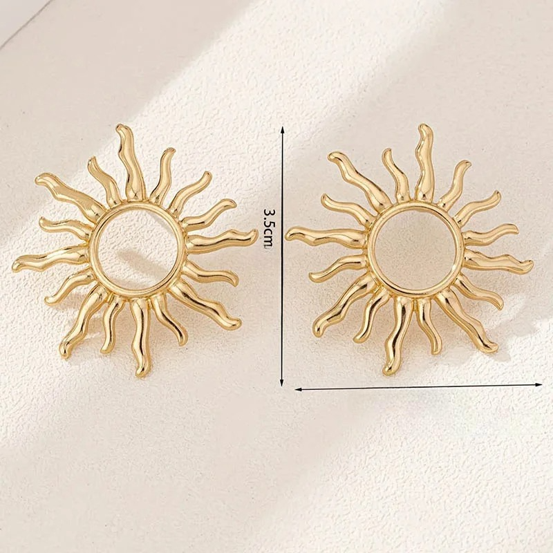 Sun Stud Earrings for Women