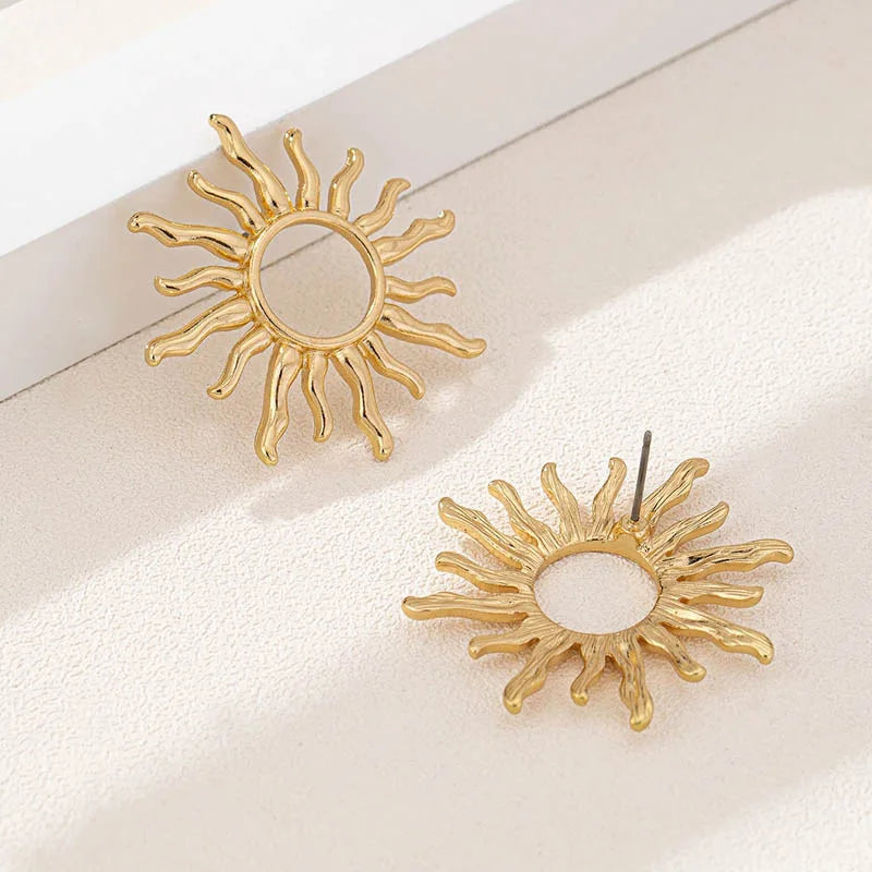 Sun Stud Earrings for Women
