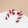 Candy Cane Stud Earrings