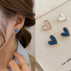 Blue & Pink Heart Earrings