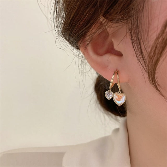 Heart Gold Earrings