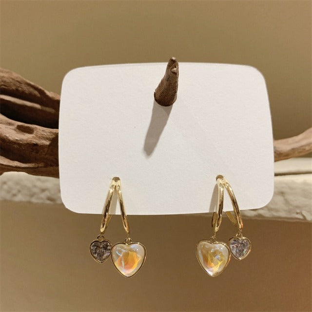 Heart Gold Earrings