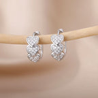 Gold Hearts Earrings - Silver silver