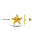 Shell earrings for women, starfish
