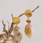 Vintage seashell earrings