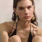 Vintage seashell earrings