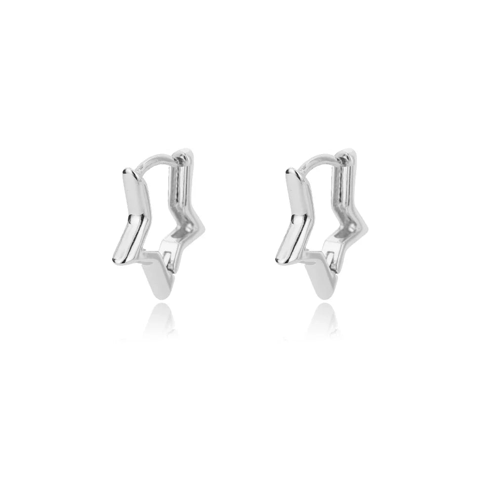 Star Hoop Earrings