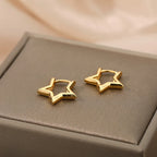 Star Hoop Earrings