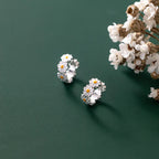 Marguerite Flower Hoop Earrings b
