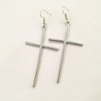 Long Cross Earrings