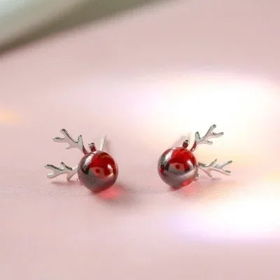 Christmas Earrings Snowflake Studs