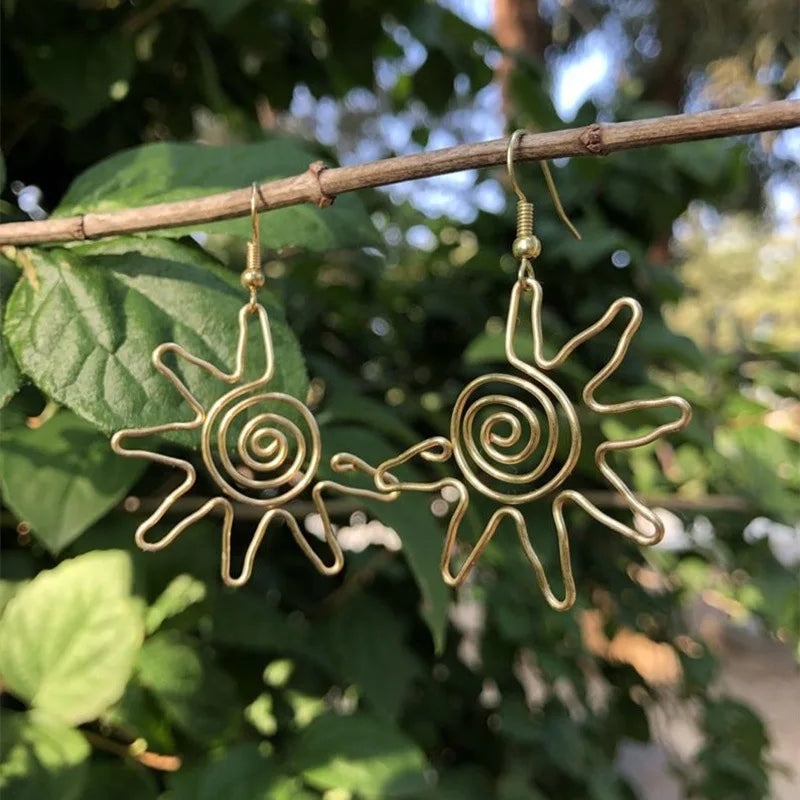 Sunburst Dangle Earrings