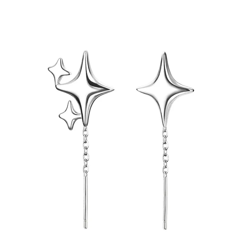 Different Charm Star Dangle Earrings