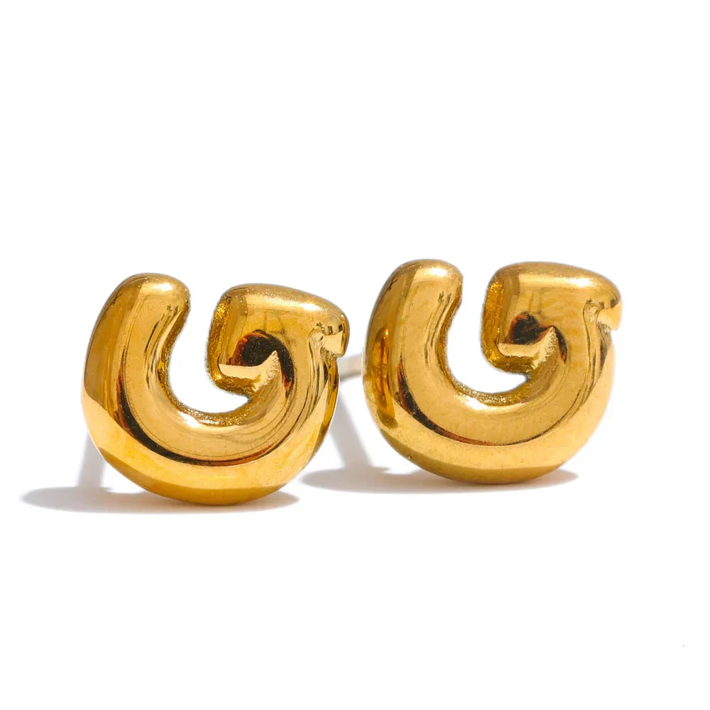 Custom earrings with initial g