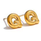 Custom earrings with initial q