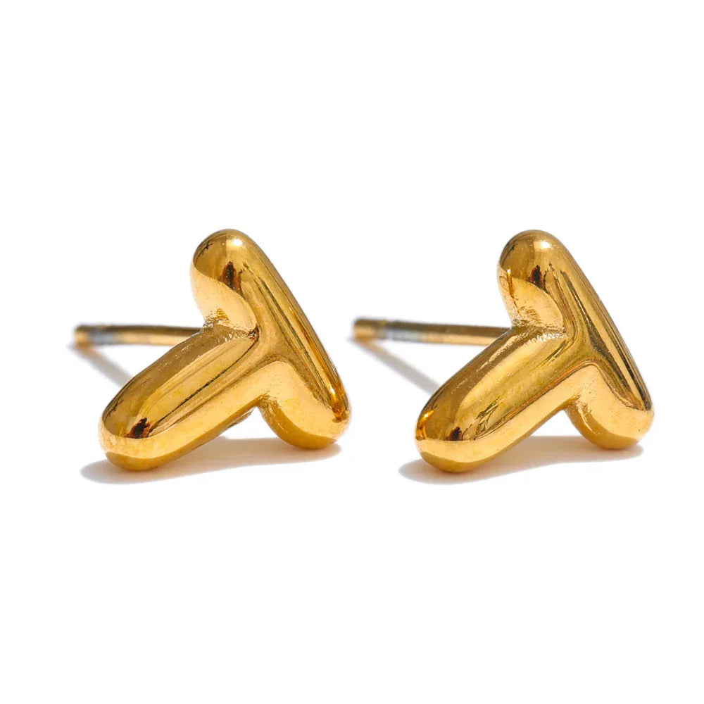 Custom earrings with initial t