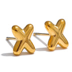 Custom earrings with initial x