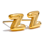 Custom earrings with initial z