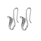 Egypt Cobra Earrings Silver