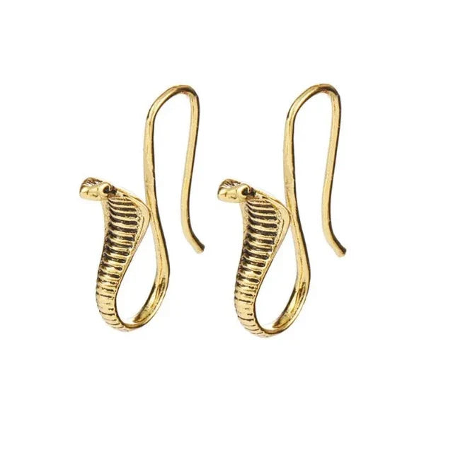 Egypt Cobra Earrings Gold