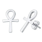 Egypt Ank Cross Earrings Men Women Silver