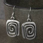 Ethnic Geometric Drop Earrings