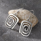 Ethnic Geometric Drop Earrings