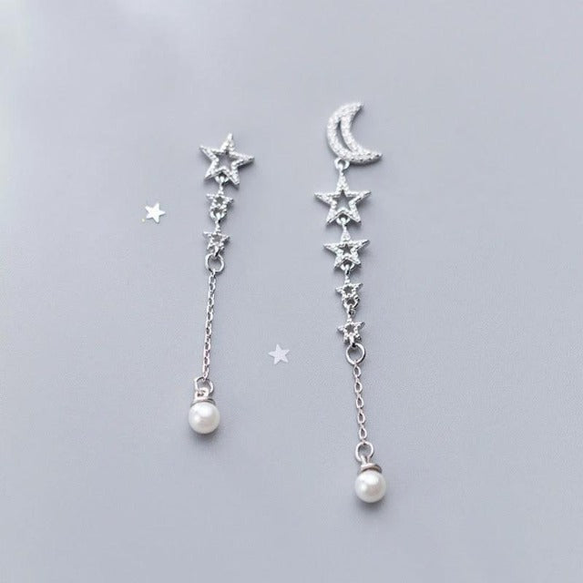 Star Earrings Silver
