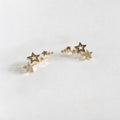 Star Earrings Piercing Gold