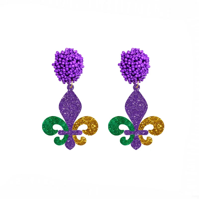 Women’s Dangle Earrings Fleur De Lys