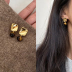 Women's Earrings Tiger's Eye Stone