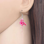 Pink Flamingo Earrings 