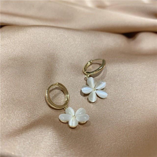 Flower Opal Earrings