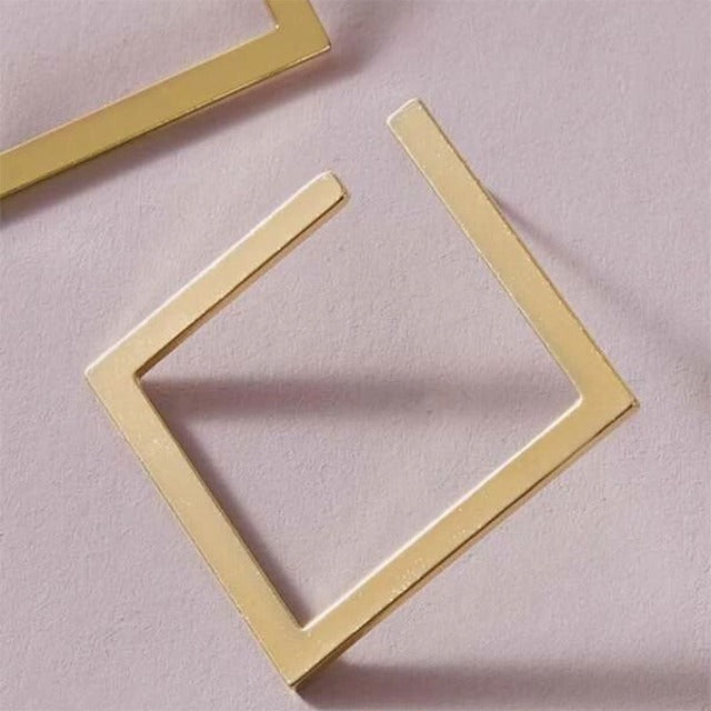 Geometric Gold Earrings