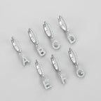 Hoop earrings with initial