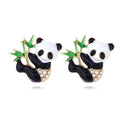 Panda Bamboo Earrings