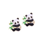 Panda Bamboo Earrings