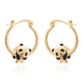 Panda Gold Earrings