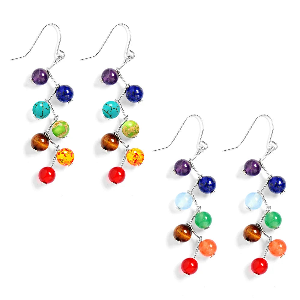 7 Chakras Dangle Earrings 2