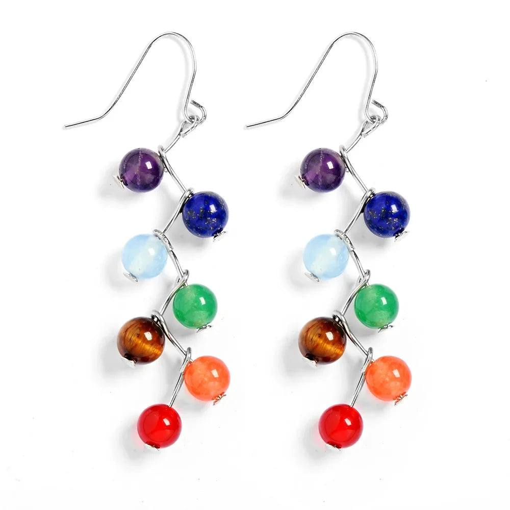 7 Chakras Dangle Earrings 2