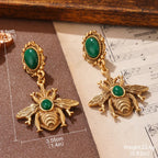Bee dangling earrings