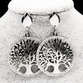 Tree of Life Sterling Silver Dangle Earrings