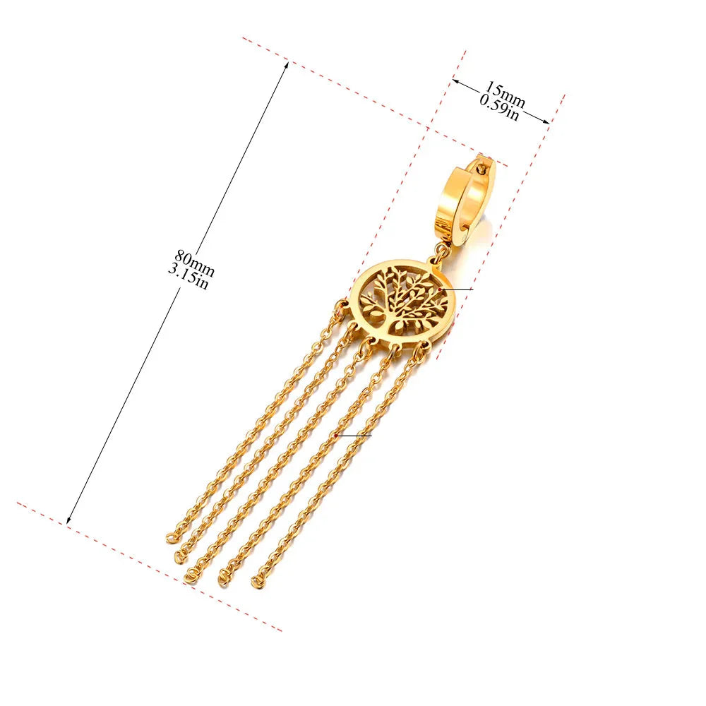 Tree of Life Dangle Earrings