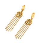 Tree of Life Dangle Earrings in gold