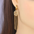 Tree of Life Dangle Earrings in gold