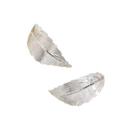 Women's Leaf Drop Earrings in silver